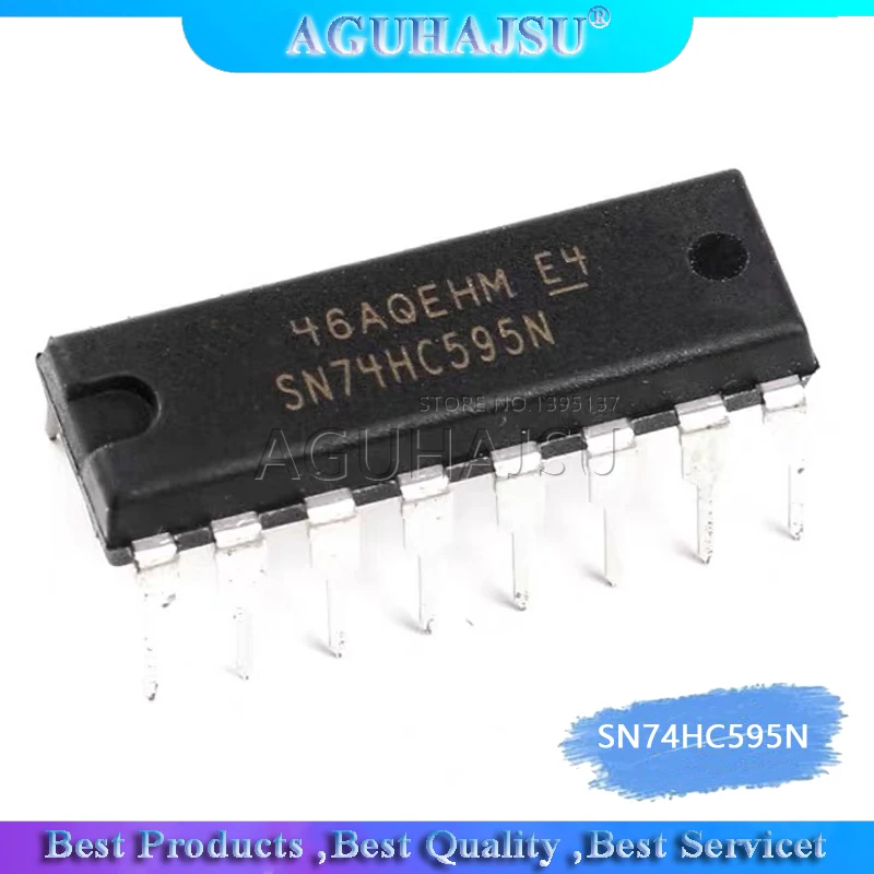 Новые и оригинальные интегральные схемы SN74HC595N DIP16 SN74HC595 DIP 74HC595N 74HC595 10 шт. |