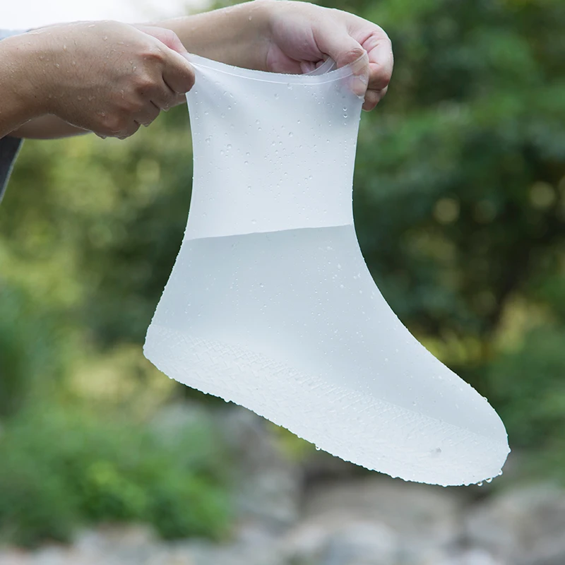 Women Man TPE Integral Mould Waterproof Reusable Rain Shoe Cover Rain Boot Anti-skid dustproof Shoes Covers shoe covers