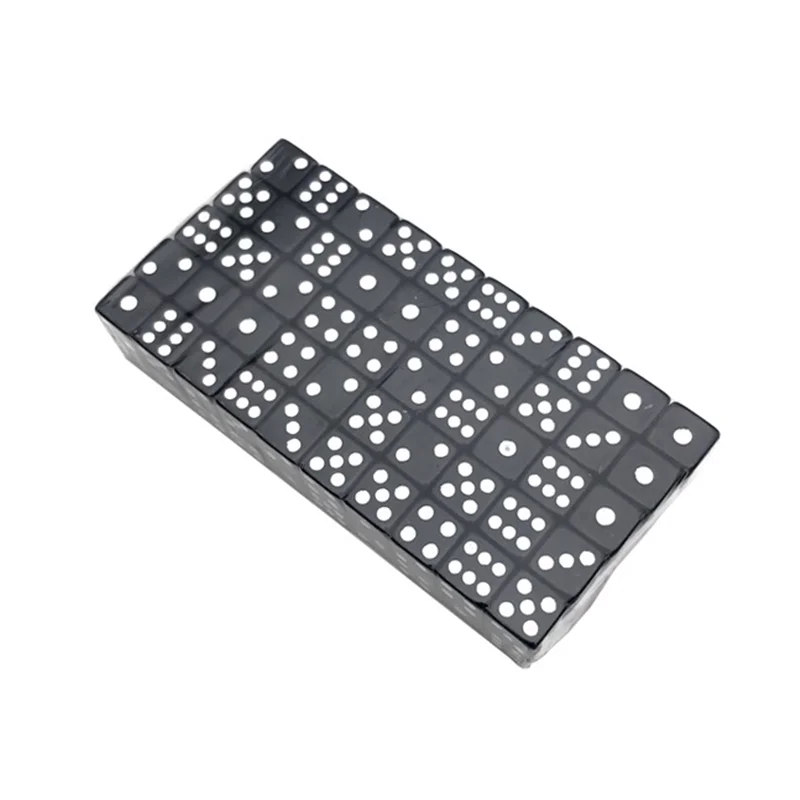 100pcs/lot 10mm Small Digital Dice Accessories Drink Collection Game Dice #10 Black Souvenir Gift Decorations
