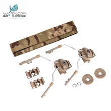  Z-TAC Tactical Peltor Helmet Rail Adapter Set attachment for zComtac I and zComtac II Fit Fast helmet ACH-ARC Rail Softair Parts 