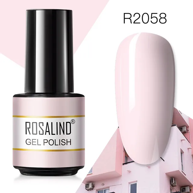 ROSALIND Gel Nail Polish 7ML Matte Base Top Coat For Soak Off Gel Polish UV LED Gel Semi Permanent Varnishes Design Nail Art RAR2058
