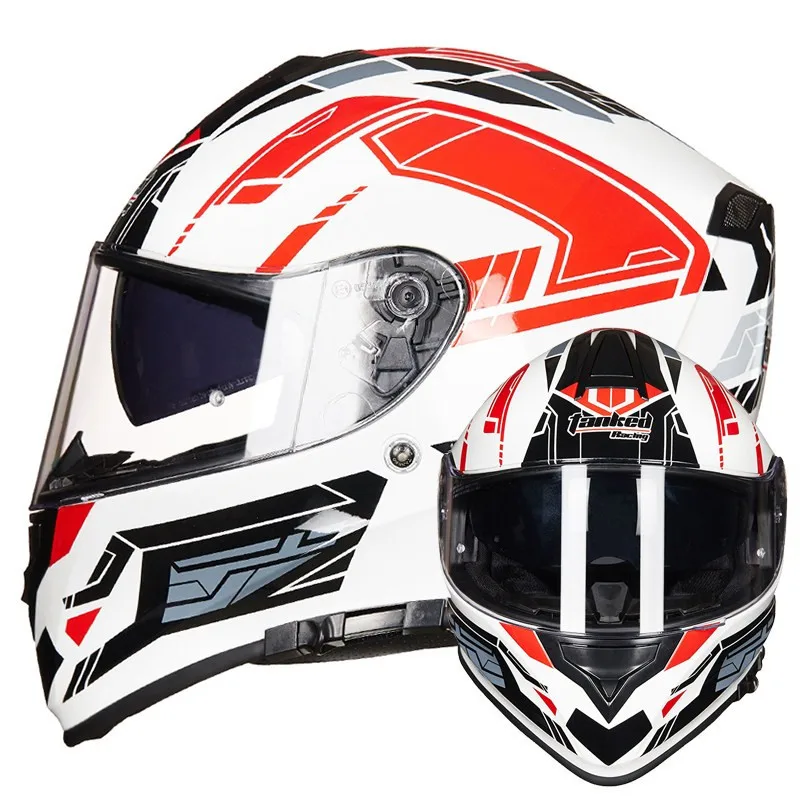Vcoros T127 полный шлем moto rcycle Винтажный Мужской и женский шлем с двойными линзами Casco moto casco мотоциклетный