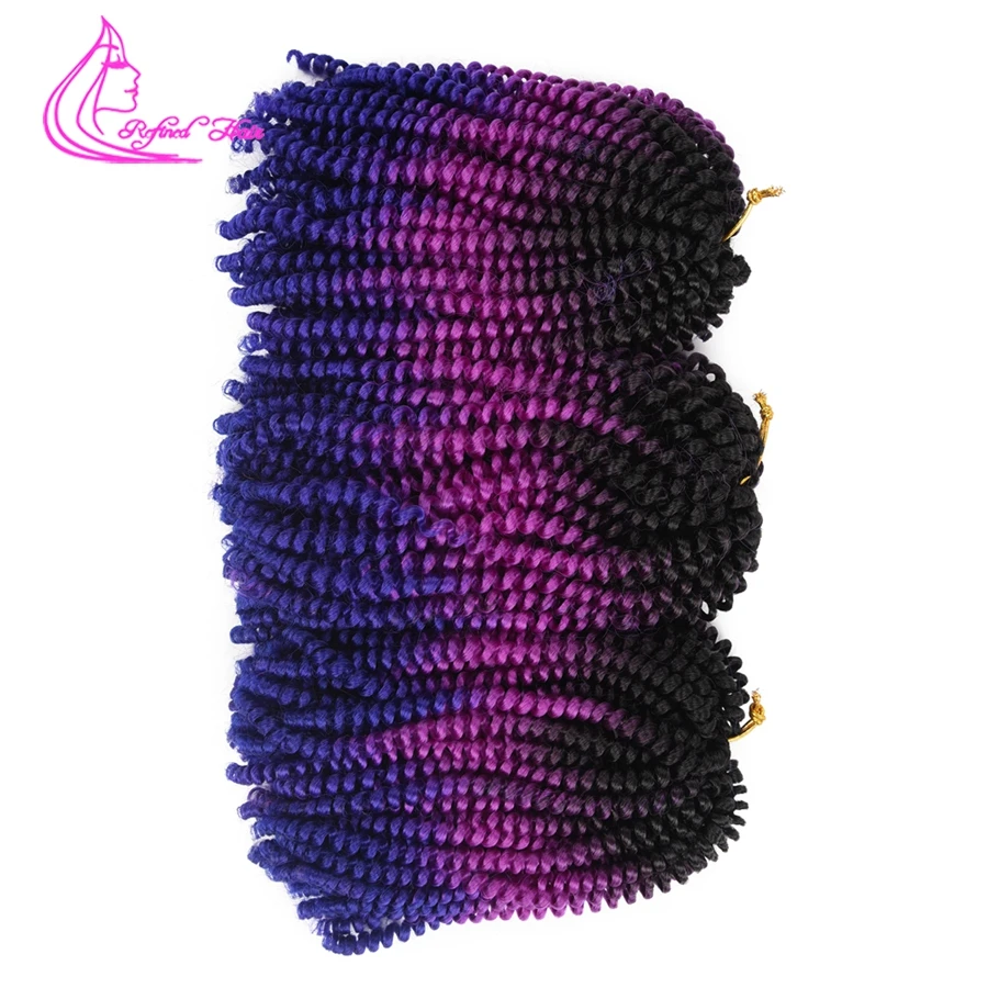 Refined Hair Crochet Braids 8inch Short Synthetic Spring Twist