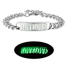9 стиль светящийся череп/дракон Титановая Сталь Браслет Классический Поп панк ювелирные изделия для мужчин и женщин творческие флуоресцентные Ювелирные изделия Подарки