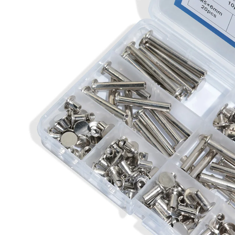 240 шт. набор винтов с никелевым покрытием заклепками|screw kit|snap rivetbinding screw |