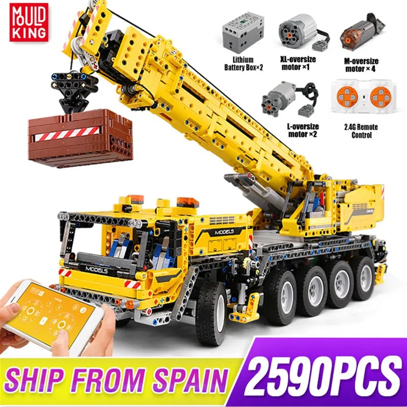 Форма King Technic серия Мотор мощность мобильный кран Mk II модель автомобиля