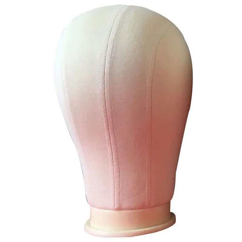

Manikin Mannequin Cork Head Canvas Block Wig Toupee Making Display Holder 22inch