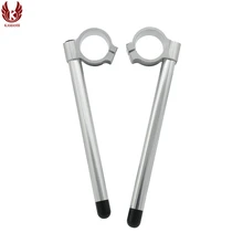 CNC 7/" 22 мм серебро руль набор руль для мотоциклов клип на головки зажим вилка для SUZUKI GSXR600 GSXR 600 750 2004-2010