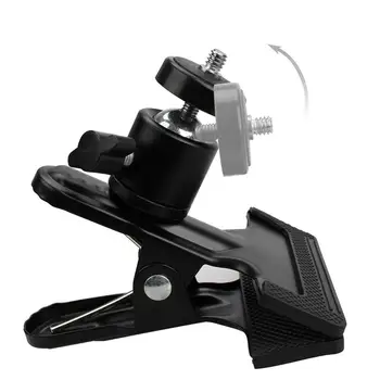 

360 Degree Rotatable Ball Head Strong Clamp Universal Clip Tripod Mount Clamp Mount Tripod Holder For GoPro Gimbali