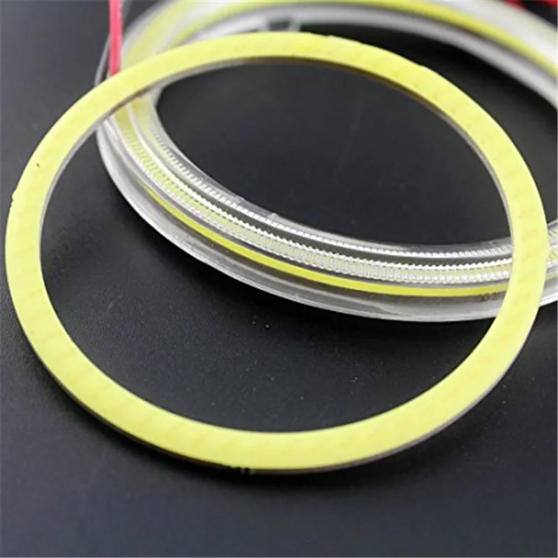 2Pcs-White-70MM-60SMD-COB-LED-Angel-Eyes-With-SHELL-Halo-Ring-Bulb-Fog-light-Lamps