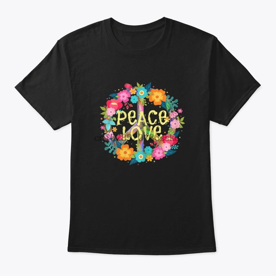 Мужская футболка PEACE LOVE костюм хиппи галстук-Футболка женская | одежда