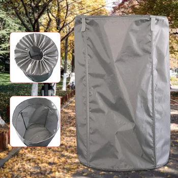 

Oxford Cloth Cleaning Reusable Leaf Storage Yard Garden Waste Bag Trash Drawstrings 30L Pool Bagger Lawn Collapsible Holder