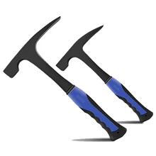 

Geology Hammer Rock Pick Pointed Tip Shock Reduction Grip Chipping Hammer Flat Tip High Carbon Steel Forged Hand Tools