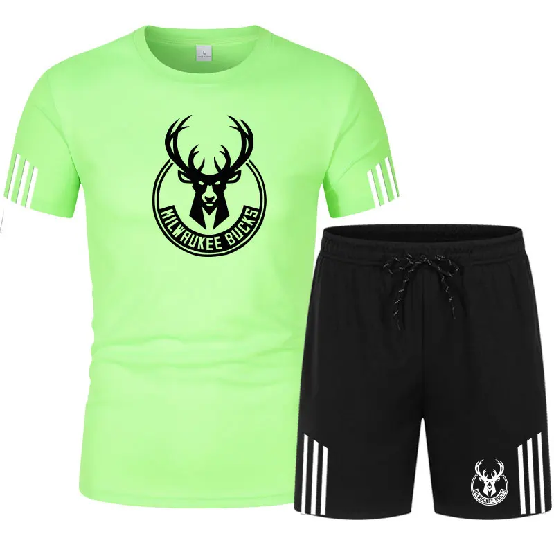 Men's 2Piece Cotton T-Shirt + Shorts - Image 3