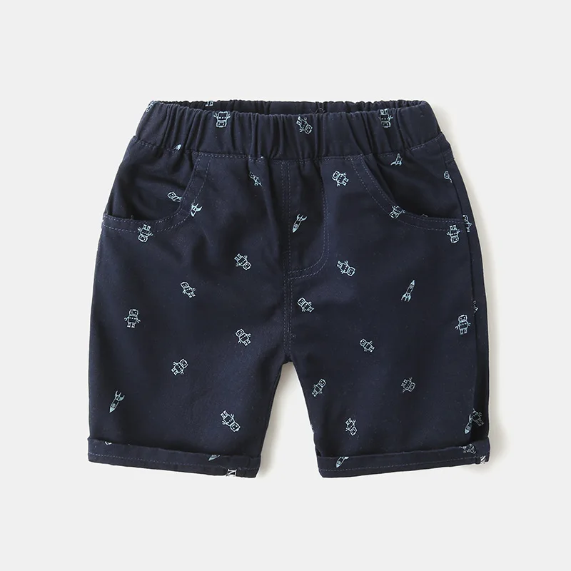 Navy PXALL шорты для мальчиков штаны с пятью точками летняя камуфляжная детская одежда с принтом Шорты для мальчиков разноцветные Пляжные штаны для детей - Цвет: Navy