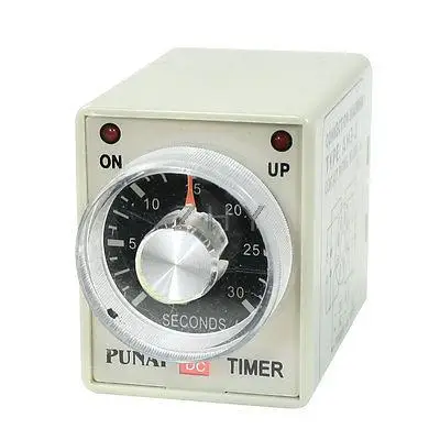 

AH3-3 DC 24V 8 Pins DPDT 0-30 Seconds 30Sec Power on Delay Timer Time Relay