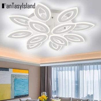 

Golden Leaves LED Ceiling Light With Remote Control Lighting For Bedroom study dining room home design lighting fixture