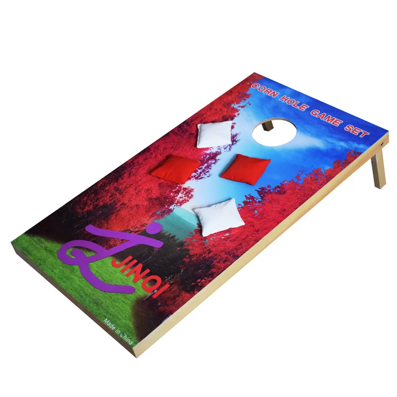 

Customizable-Wood Outdoor Sandbags Throwing Game Board Simplicity Portable Foldable Party Courtyard 109X60 Cm