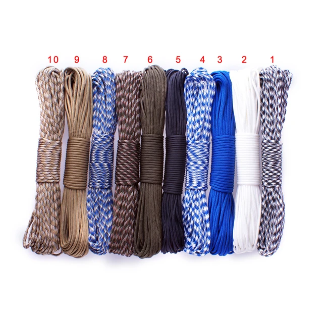 1 PCS 9 Strand 550 Luminous Glow in the Dark Paracord Parachute Cord 100FT  5 Colors - AliExpress