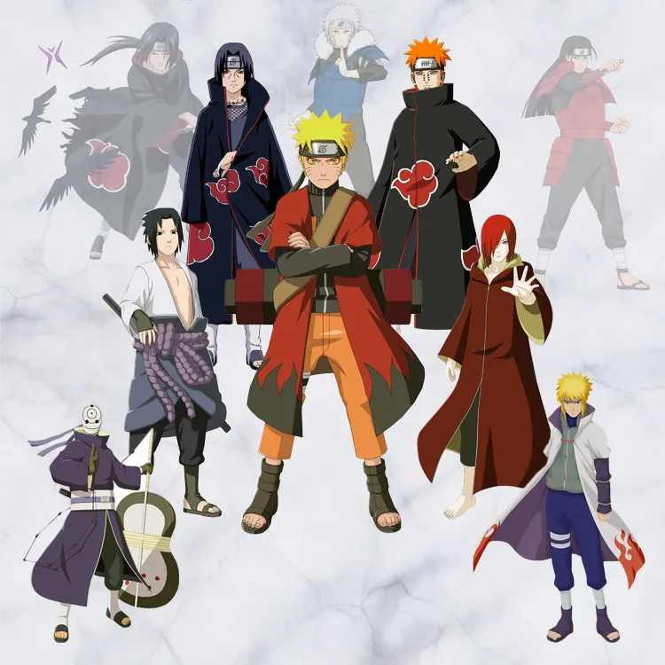 

EWAYS Naruto Anime Cartoon Wall Sticker For Boy Room Decoration Outer Space Wall Decal Nursery Kids Bedroom Decor