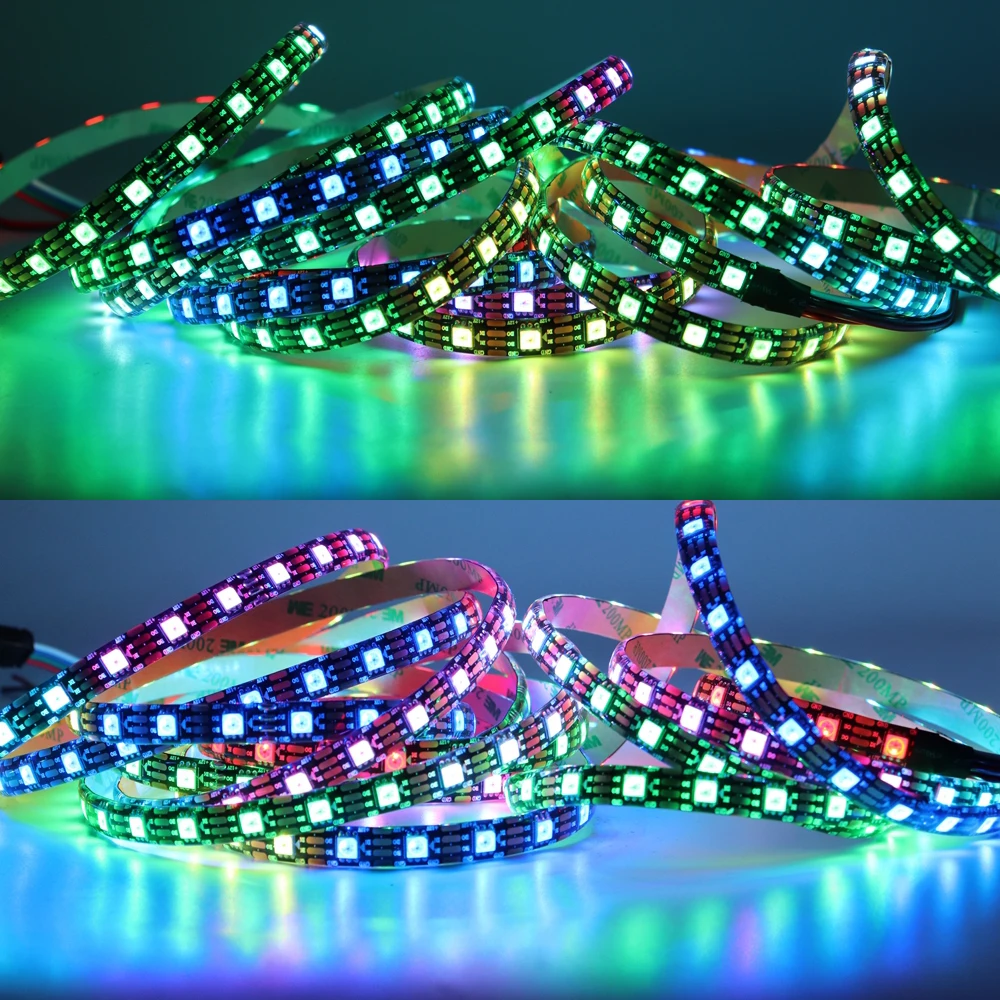 Ws2815 (ws2812b Ws2813 Updated) Rgb Led Pixels Strip Light Individually Addressable  Led Dual-signal 30/60/100/144 Leds/m - Led Strip - AliExpress