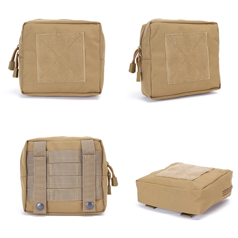 

Military Tactical 1000D Outdoor Waist Bag EDC Molle Pouch Multifunctional Zipper Waist Pack Hanging Storage Durable Pouch Bag
