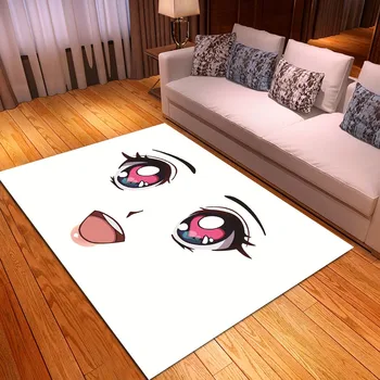 

3D Eyelash Print Hallway Area Rugs Cute Girly Eyes Weclocme Entrance Doormats Bedroom Floor Mats Home Carpet Bathroom Rugs