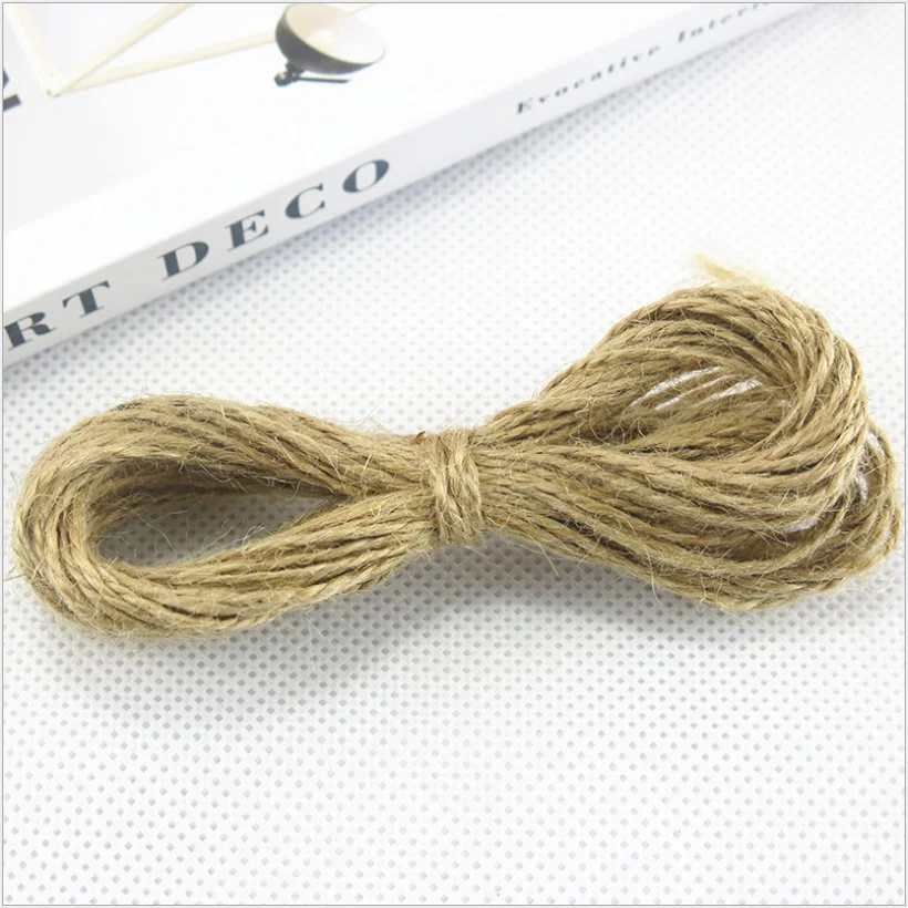 

10/20Meter Natural Jute Twine Burlap String Linen Vintage Hand-woven Rope DIY Photo Wall Decoration Gift Wrapping Party Supplies