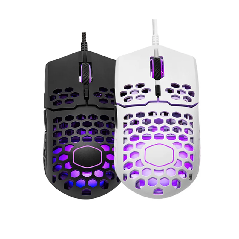  Cooler Master MM711 60G Gaming Mouse with Lightweight Honeycomb ShellUltraweave Cable and RGB Accen