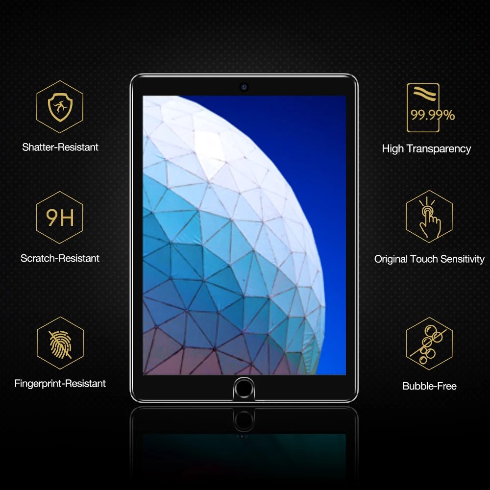 ESR Защита экрана для iPad Pro 2020 2019 2018/iPad Air 3 2/для 12 9/11/10.5/9.7 7/6/5 Mini 5/4 закаленное