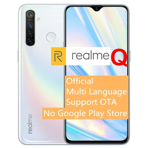 realme Q смартфон 6," FHD+ Snapdragon 712, четыре ядра, 48мп, камера VOOC 3,0, 20 Вт, быстрое зарядное устройство, 4 Гб ram, 64 ГБ, телефон - Цвет: FreeCase White phone