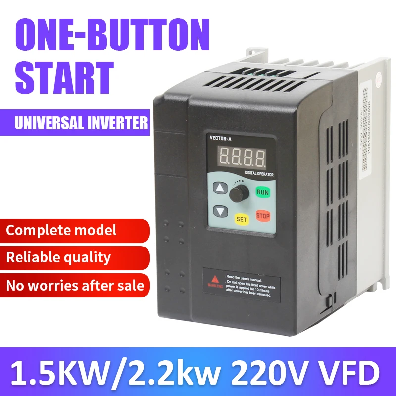 

VFD frequency Converter Inverter for ac motor speed controller1.5KW/2.2KW/4KW 220V/380V motor speed regulator soft starter