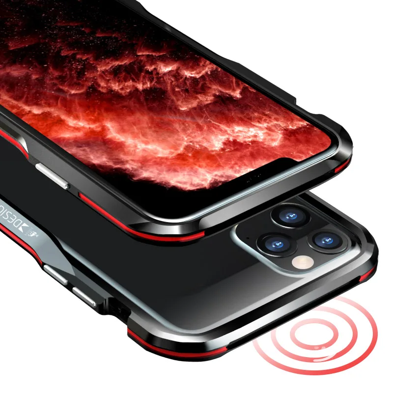 Модный дизайн защитная рамка авиационный металлический бампер для iPhone 11 11Pro 11Pro Max телефонный чехол