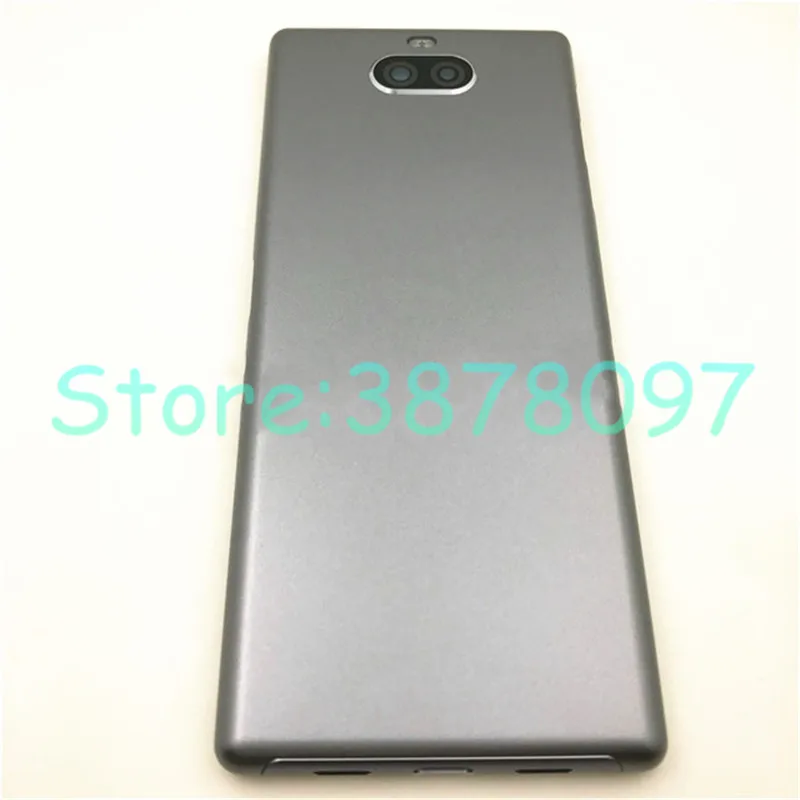 6,0 дюймов для sony Xperia 10 I3123 I3113 задняя крышка батарейного отсека дверной чехол для задней части телефона с объективом камеры