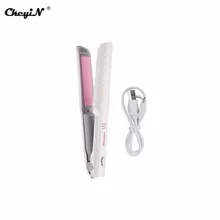 Мини Портативная электрическая плойка плоская железная керамическая бигуди для волос и выпрямитель для завивки волос прибор для стайлинга волос щипцы 45