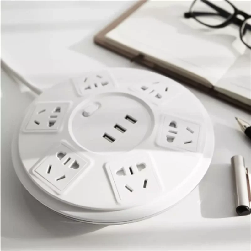 Youpin TP 6 портов Блок питания с 3 USB 2500 Вт 10А USB защита питания зарядное устройство
