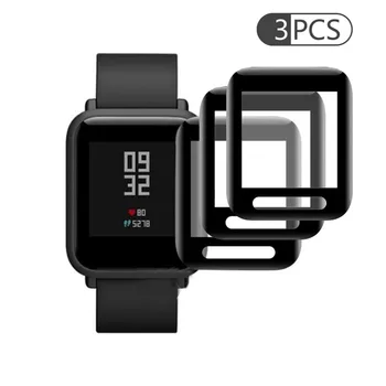

3PCS Clear Ultra Film Tempered PET Screen Protector for AMAZFIT bip Smart watch Explosion-Proof Smart Watch band Protective