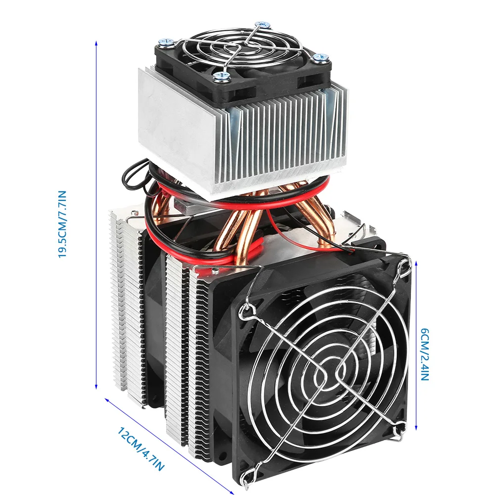 Peltier Cooler DC 12V Peltier Refrigeration Cooling Air Cooling Fridge Cooler System 20A 180W Semiconductor Mini Air Conditioner