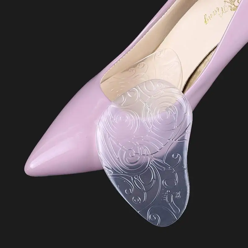2pcs Shoe Pads Forefoot Cushion Silicone Massage Non Slip High Heels Insole Pain