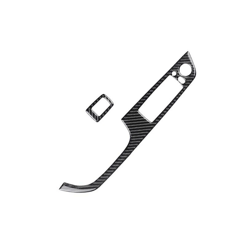 Black Window switch Cover Set Kit Replacement 2pcs Car Auto Accessories