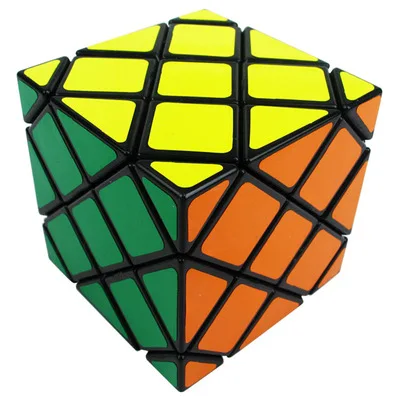 Lanlan Master Slant Magic Cube Puzzle 8-Axis странная форма скоростные Пазлы черный фон обучающая игрушка или хороший подарок - Цвет: Black