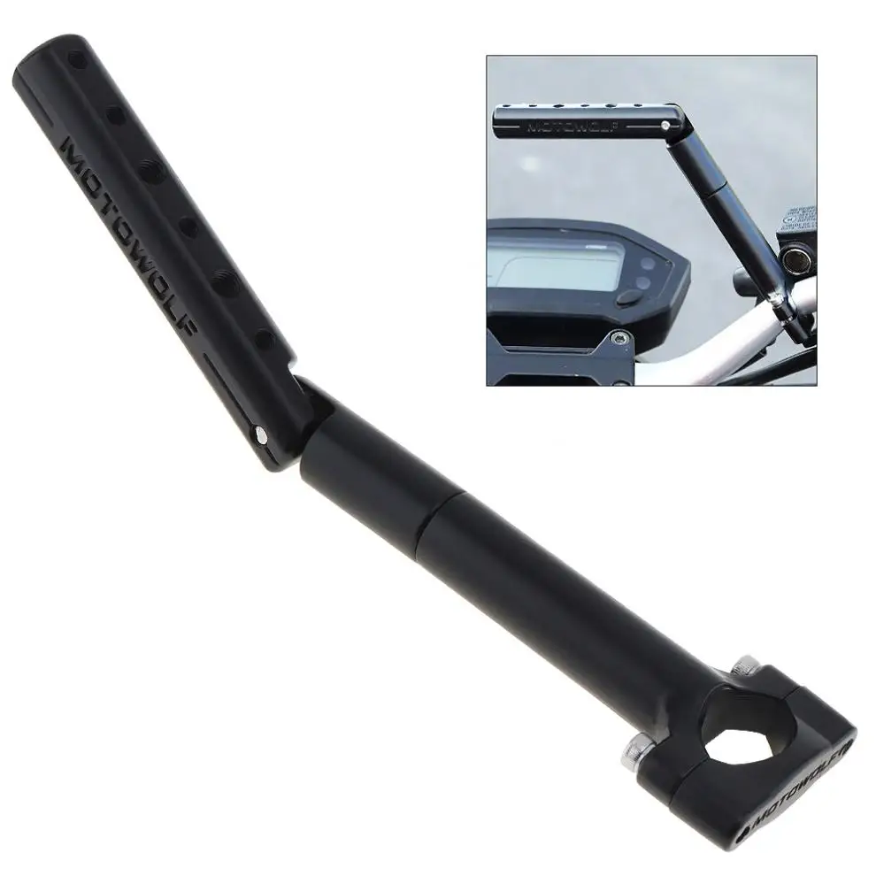 Универсальный алюминиевый сплав мотоцикл Многофункциональный кронштейн расширения зеркало заднего вида горизонтальный кронштейн для мотоцикла