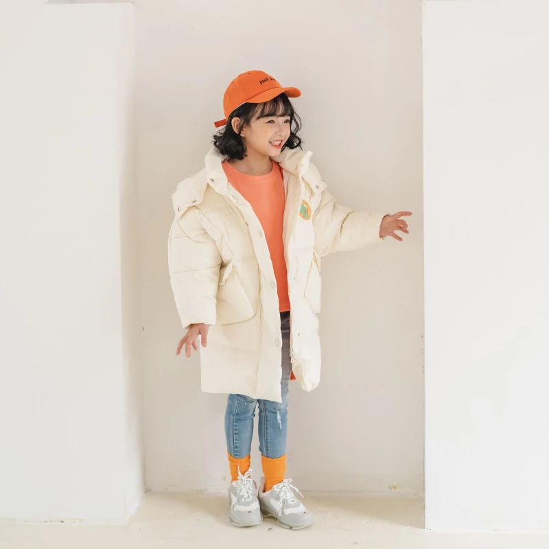 INPEPNOW Dinosaur Children's Down Jacket for Girls Winter Coat Kids Down& Parkas for Boy Winter Coats Baby Girls Clothes - Цвет: 2