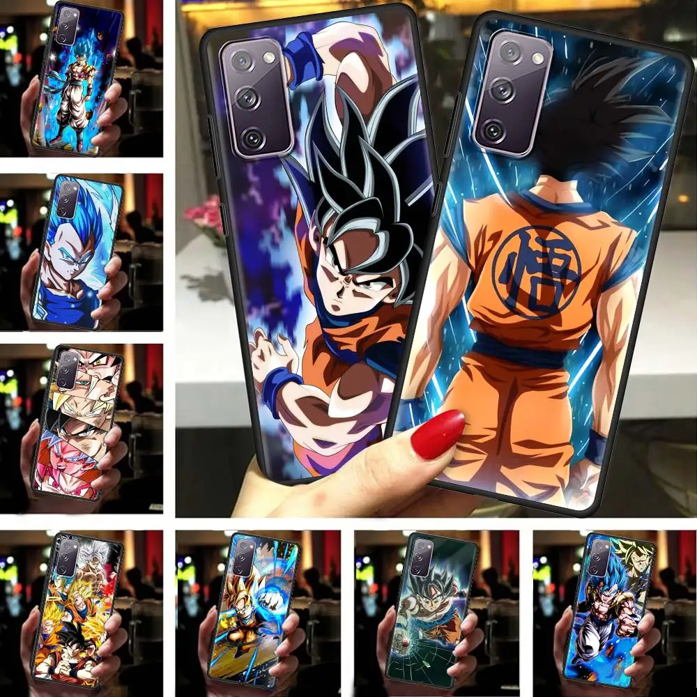 Anime Son Goku Phone Case For Samsung S20 FE S21 S10 S9 Plus S8 S10 Capa for Galaxy Note 20 Ultra 10 Lite 9 Soft Cover