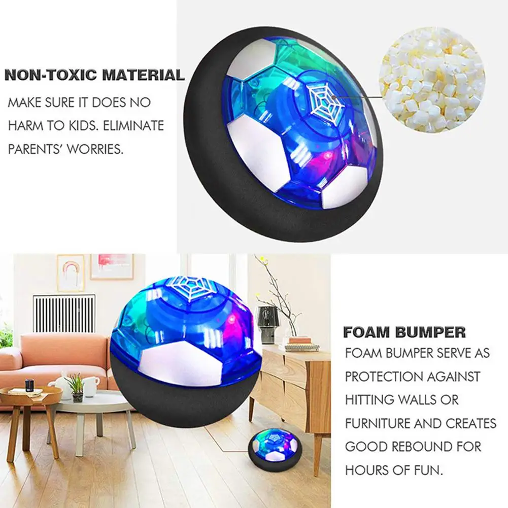 Дропшиппинг детские игрушки волшебная электрическая зарядка подвеска парение футбольный мяч перезаряжаемый воздушный футбол с пеной амортизационный шар