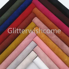 Ткань из искусственной замши Glitterwishcome 21 х29 см, Размер A4, винила для лозонов, ткань из синтетической кожи для бантов, GM3226A Ткань из искусственной замши Glitterwishcome 21 х29 см, Размер A4, винила для лозонов, ткань из синтетической кожи для бантов, GM3226A