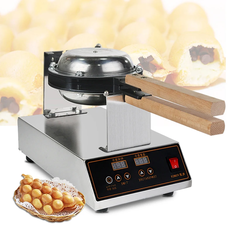 

Digital Egg Waffle maker Bubble Commerical HongKong Egg Waffle Machine 220V