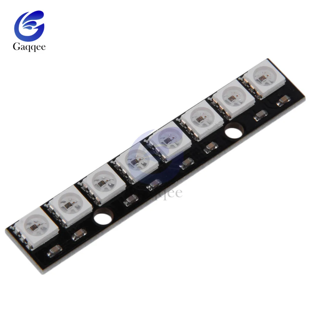 8 Bit RGB LED Full-Color built-in Driving Development Board Lights LED White/Black Board Electronic DIY Module