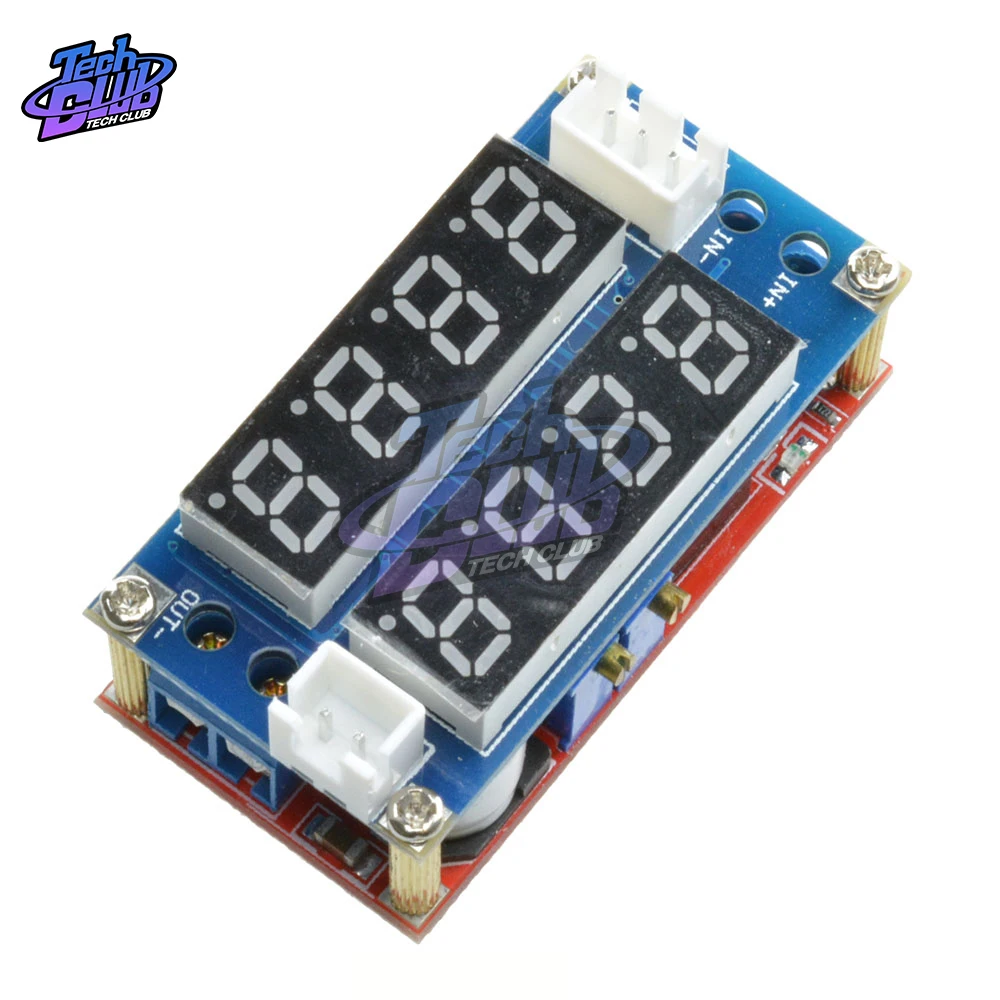 DC 5A LED Digital Voltmeter Ammeter Display Step Down Charging Board Module Constant current voltage Regulator Meter Module