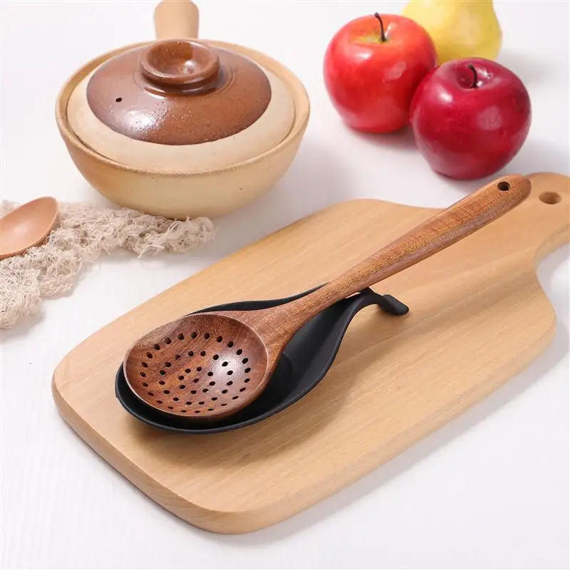 Ladle Holder For Tea Chopsticks Fork Reset Utensil Organizer Stove Black Counter Silicone Kitchen Coffee Dish Bag